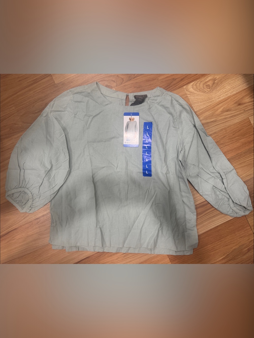 Matty M Light Sage Pullover Shirt Jacket